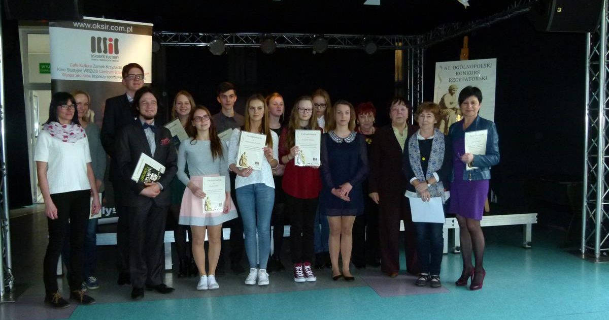 Z przepustką na eliminacje rejonowe do Ogólnopolskiego Konkursu Recytatorskiego