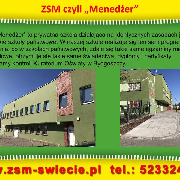 Zespół Szkół Menedżerskich w Świeciu – prezentacja (zdjęcie 2)