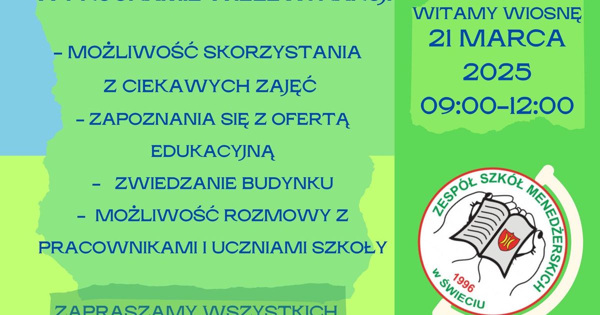 Zapraszamy wszystkich na dzień otwarty
