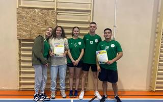 Zawody z tenisa stołowego 🏓🏓🏓 Nasza drużyna chłopców zdobyła drugie miejsce, a dziewcząt trzecie 