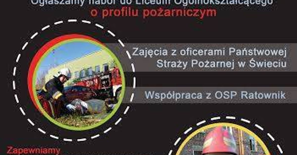 Zespół Szkół Menedżerskich ogłasza nabór do Liceum Ogólnokształcącego o profilu pożarniczym