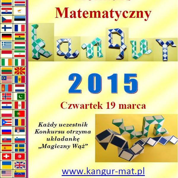 Uwaga konkurs matematyczny KANGUR!