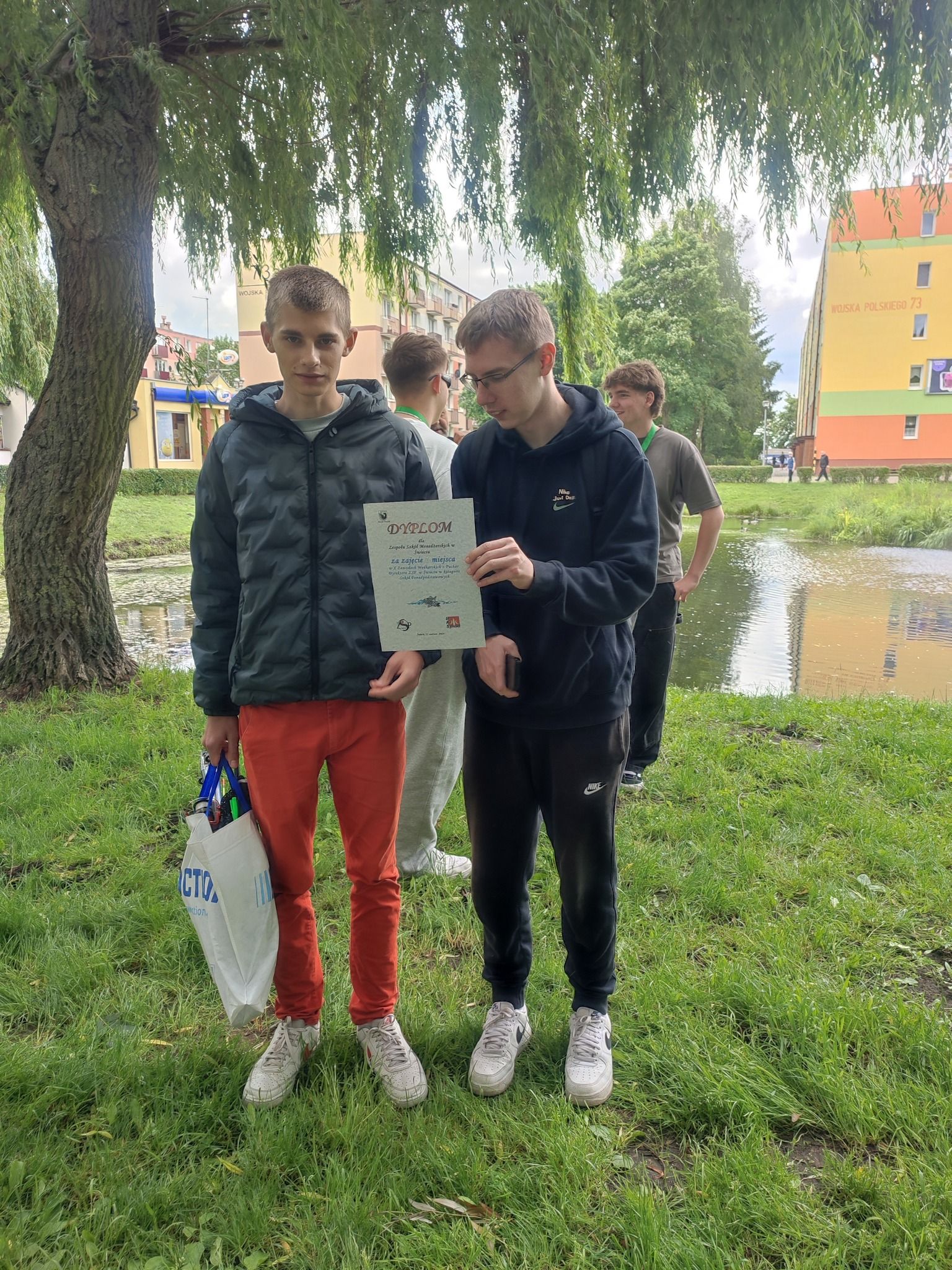 W dniu dzisiejszym nasi uczniowie wzięli udział w zawodach wędkarskich 🐟 🐟 🐟 zajmując IV miejsce