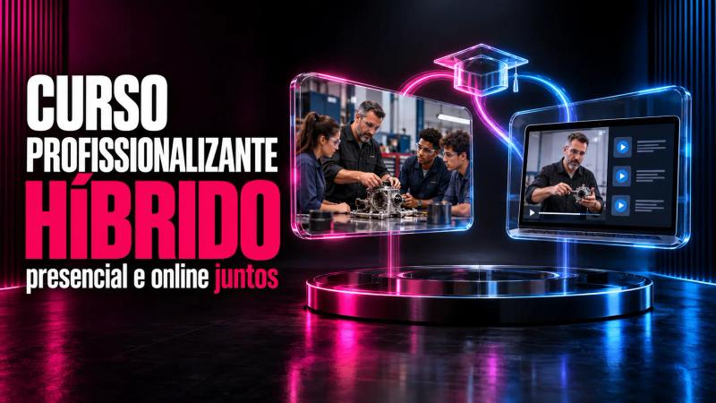 Curso profissionalizante híbrido