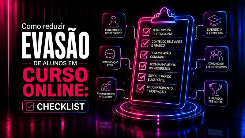 checklist para aumentar engajamento de alunos em curso online