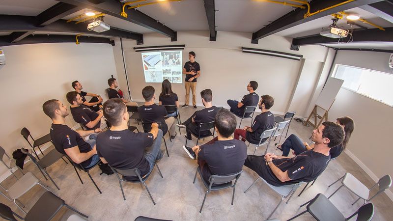 curso sendo ministrado na Sala55