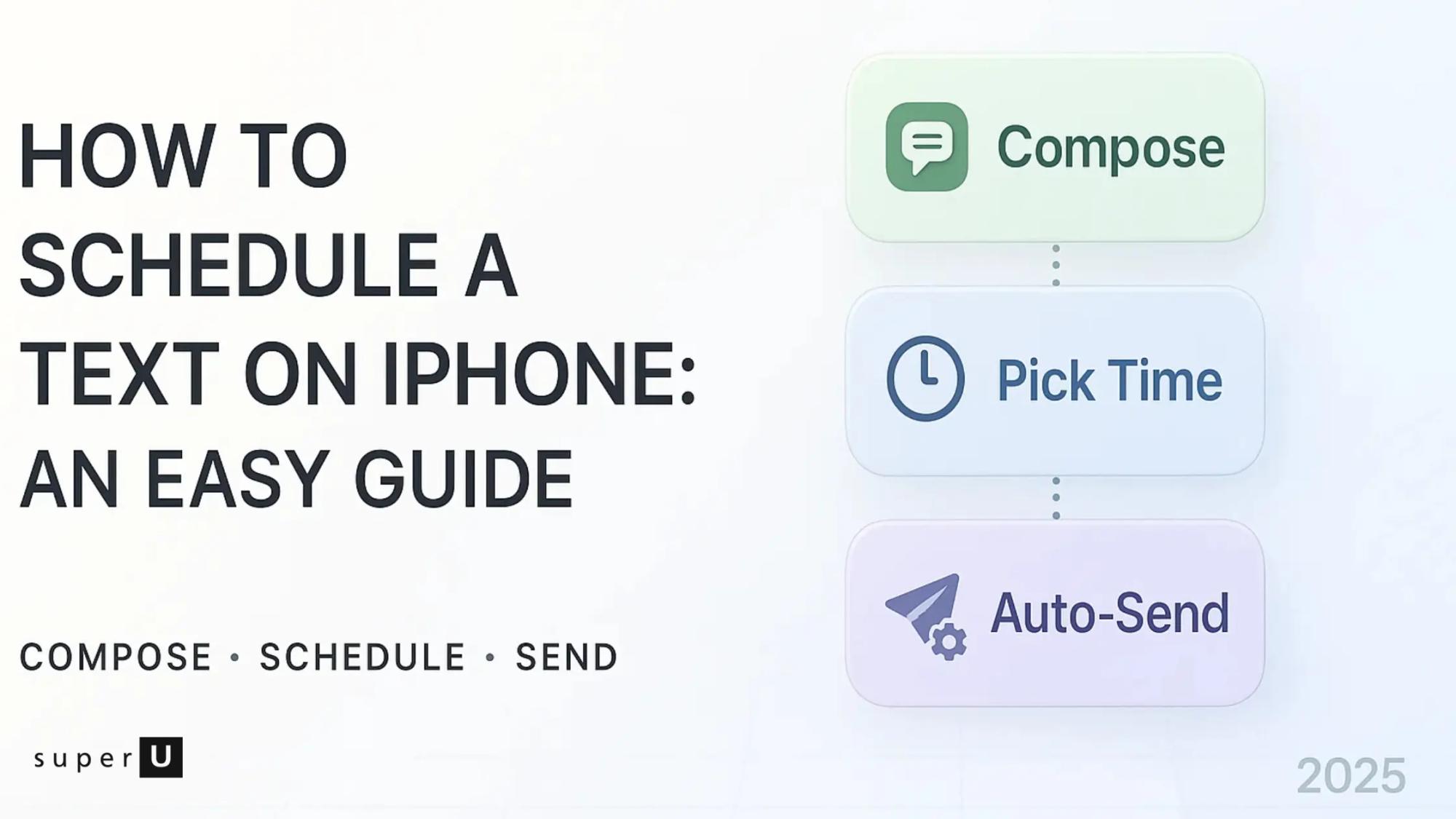 How to Schedule a Text on iPhone