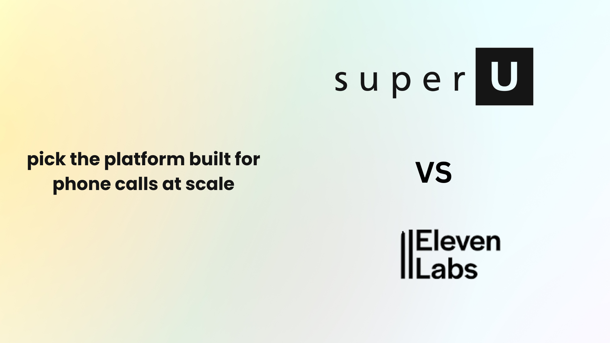 SuperU AI vs ElevenLabs