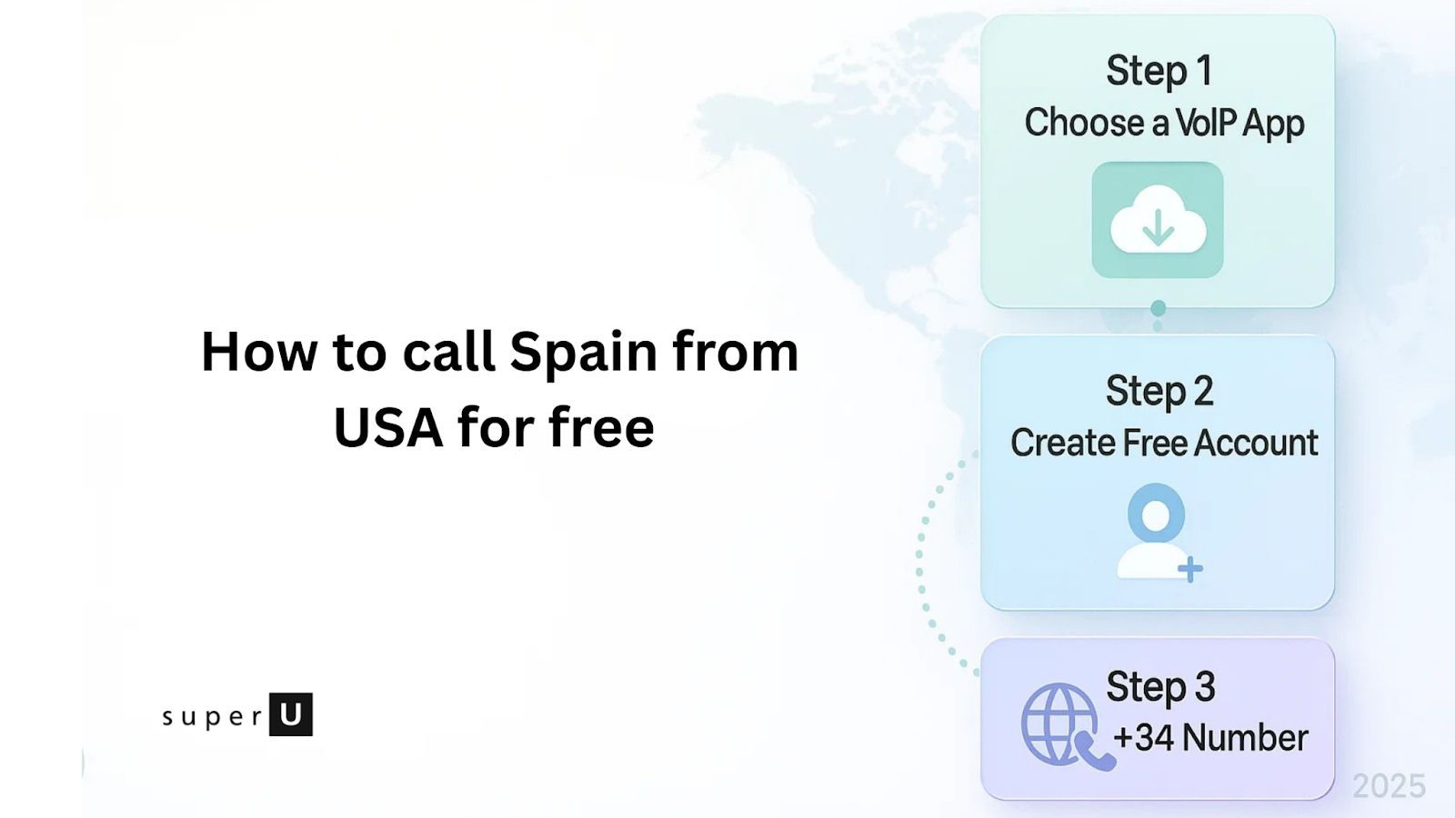 how to call spain from usa for free