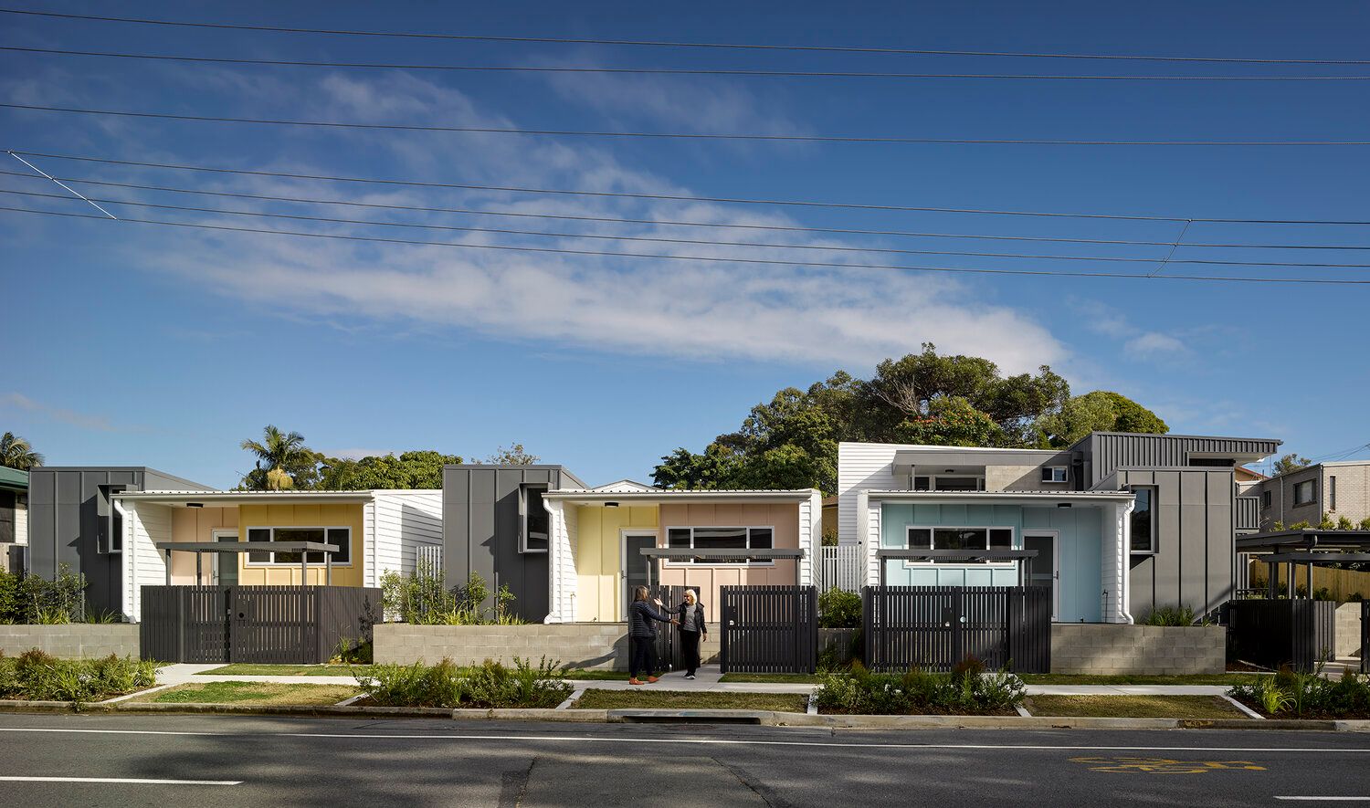 View of Anne Street Villas from the street.