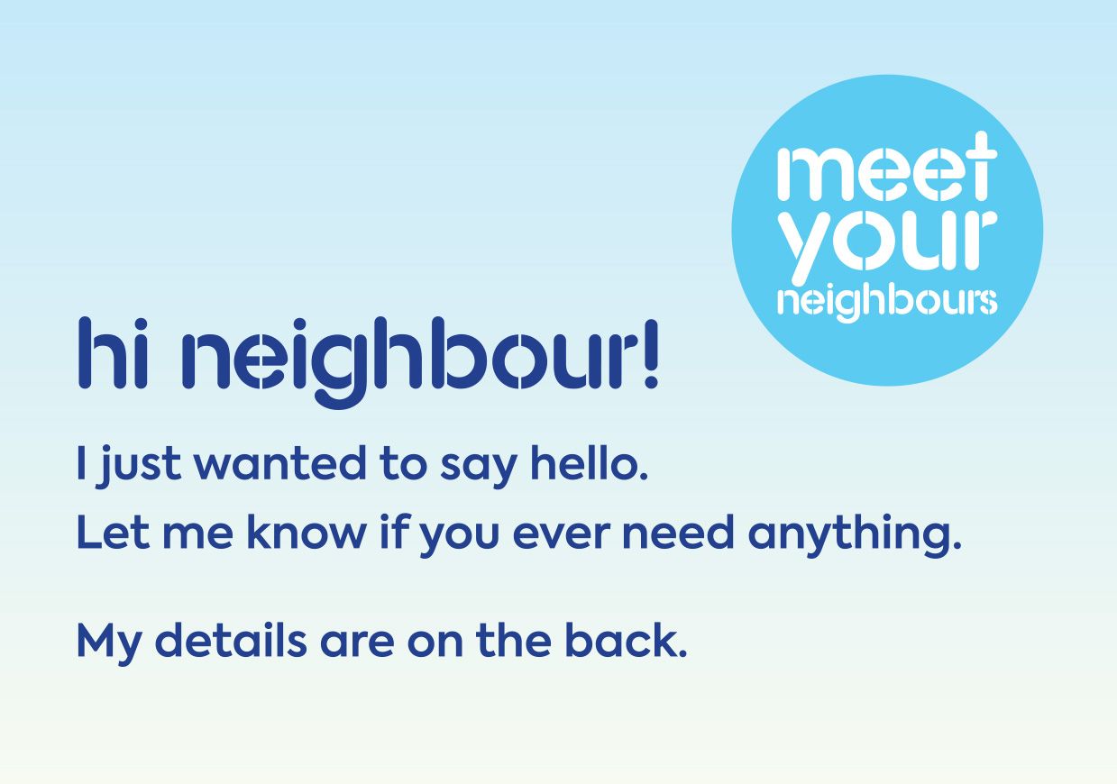 Hi Neighbours greeting card