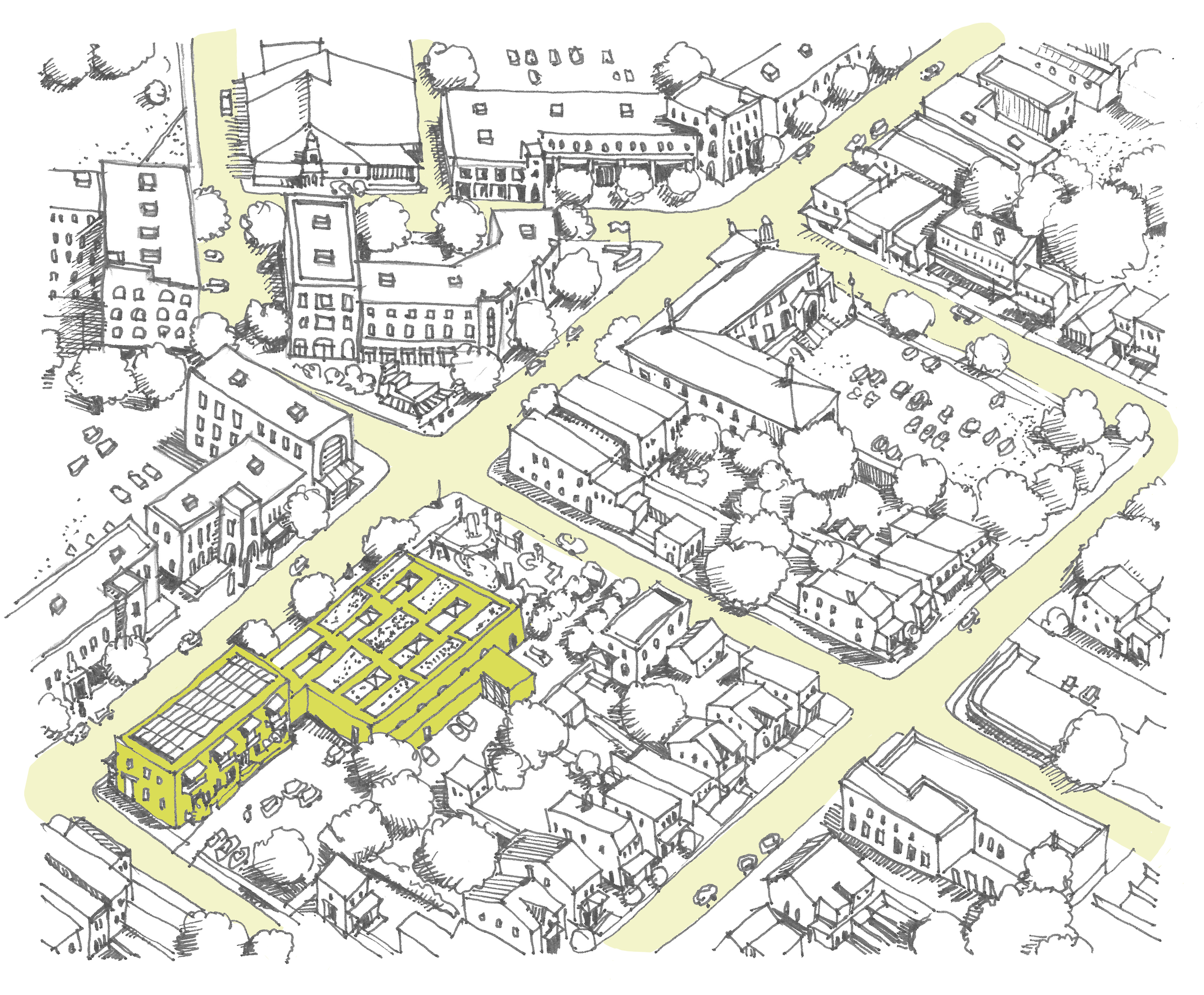 The importance of location, illustration from 'A Design Guide for Older Women's Housing'