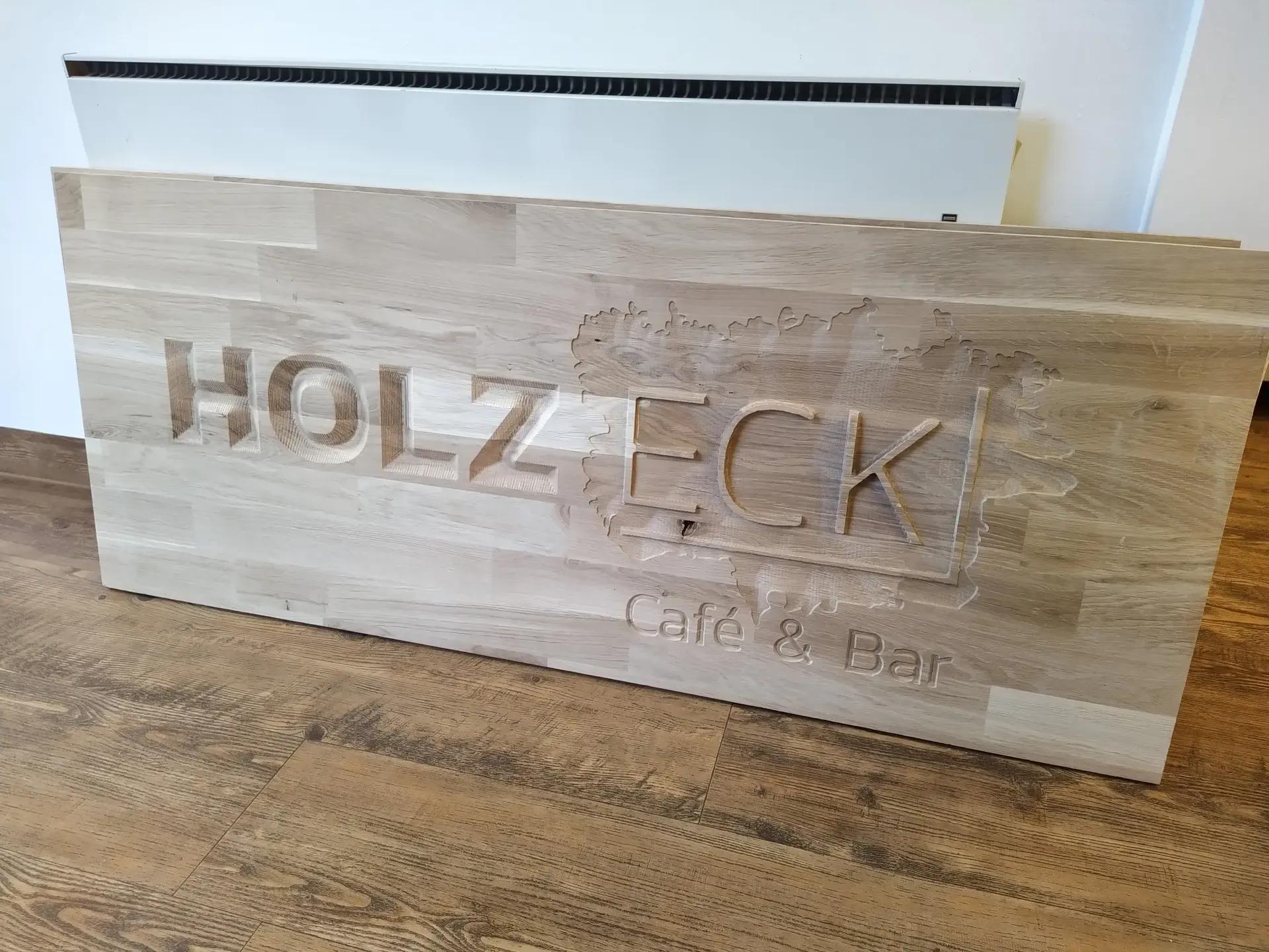 Schild mit Gravur