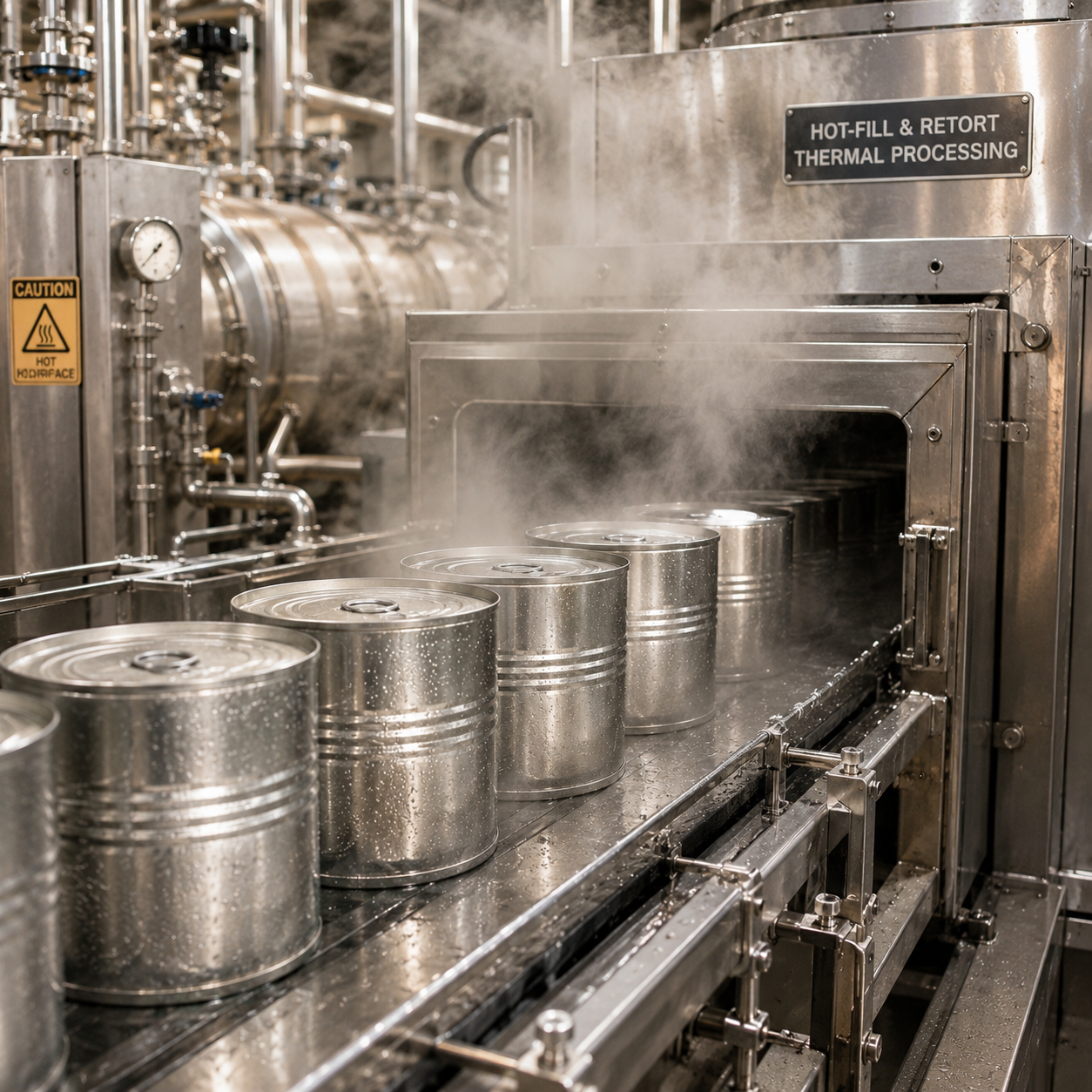 Compatible with hot-fill and retort processing