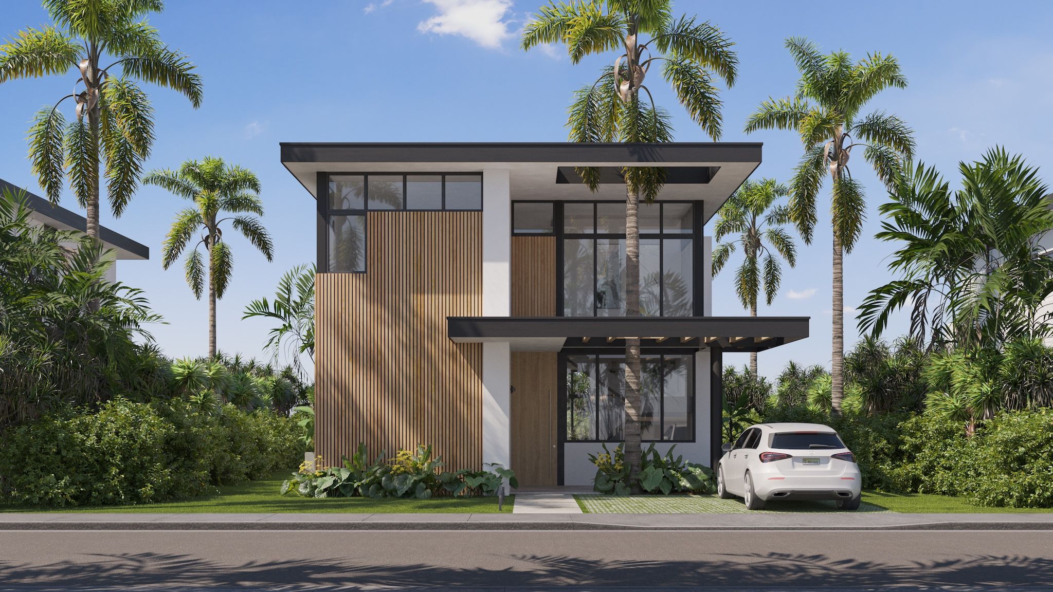 Luxury houses with nature views