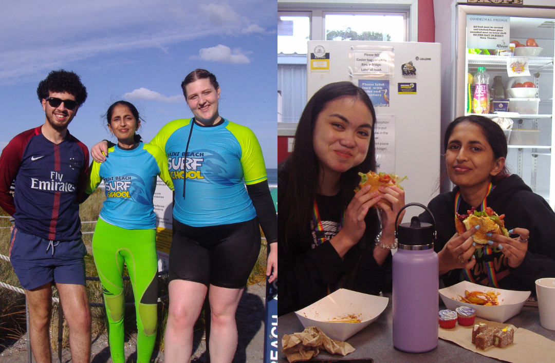 Diya with other rangatahi at Canteen events Diya with other rangatahi at Canteen events