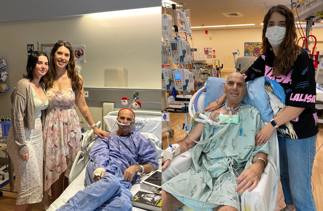 Kaitlin during her dad's treatment