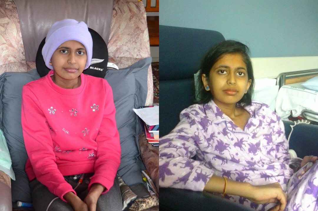 Rangatahi Diya during treatment Rangatahi Diya during treatment