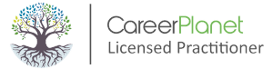 a tree with roots and the words career planet licensed practitioner