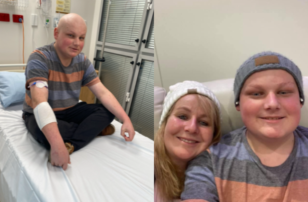 Rangatahi Tyler during treatment Rangatahi Tyler during treatment