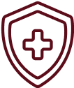 a red shield with a cross inside of it a red shield with a cross inside of it
