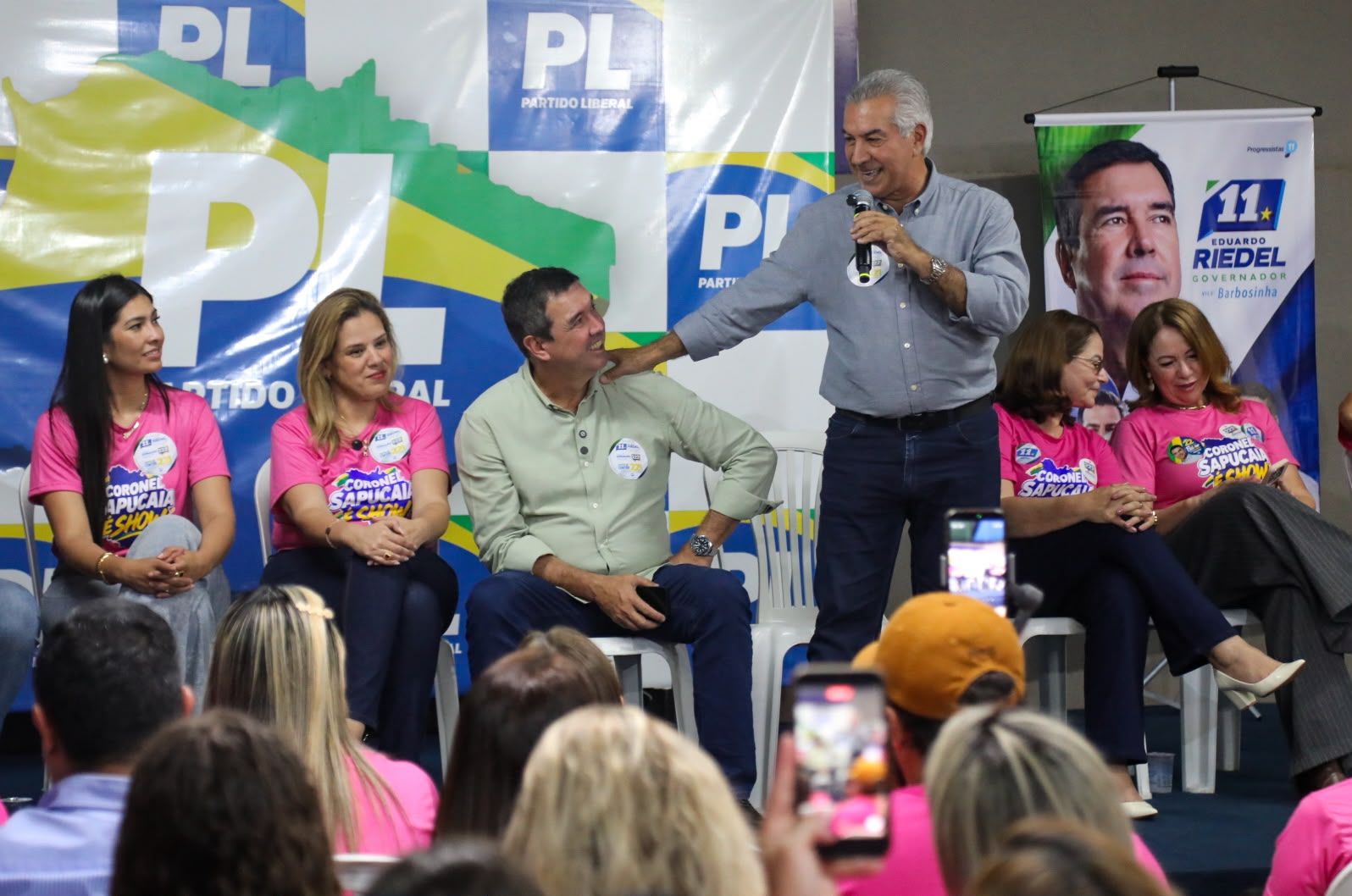 Coronel Sapucaia vem a Campo Grande em apoio a Reinaldo e Eduardo Riedel