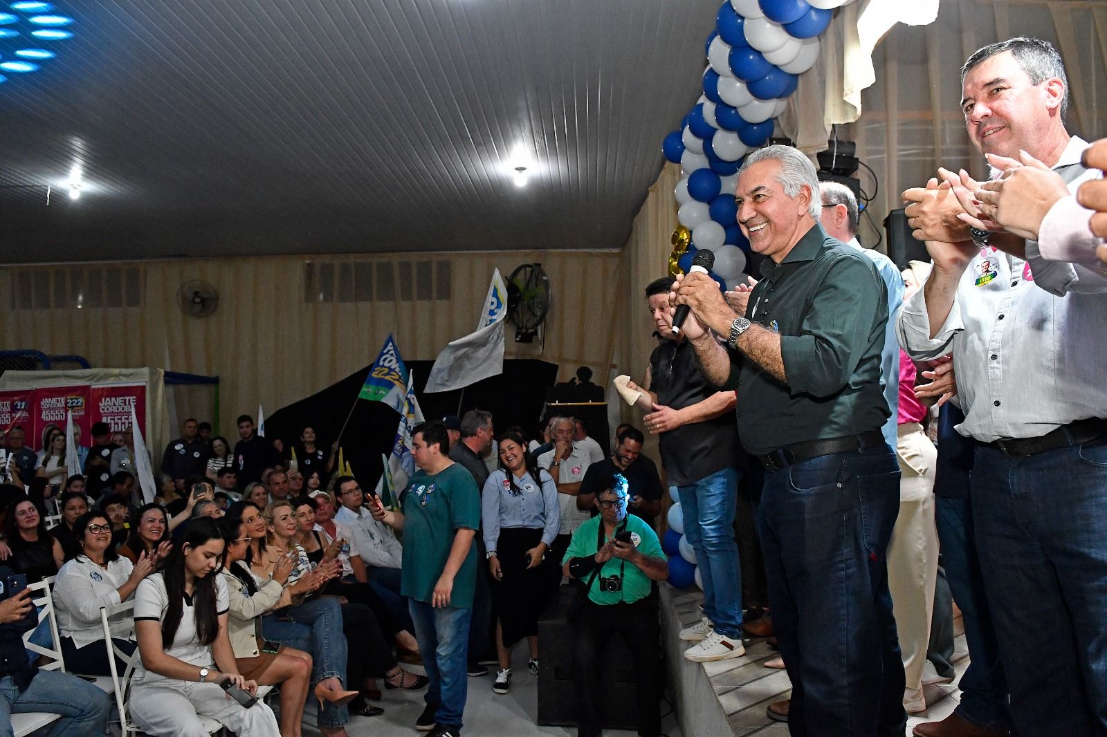 Reinaldo pede voto para Riedel e assume compromisso de ser parceiro em Brasília