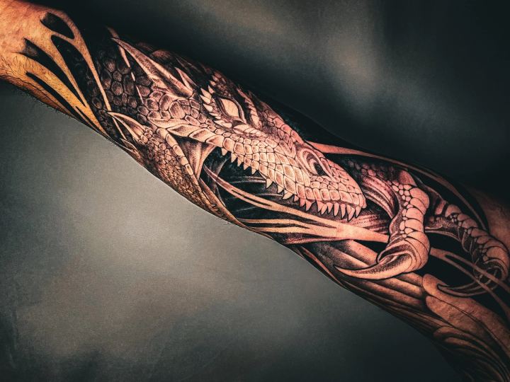 Jeff Walker Tattoos - Dragon