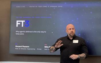 Vincent Passaro presenting FT3 on stage at RISE-X NYC, June 2026