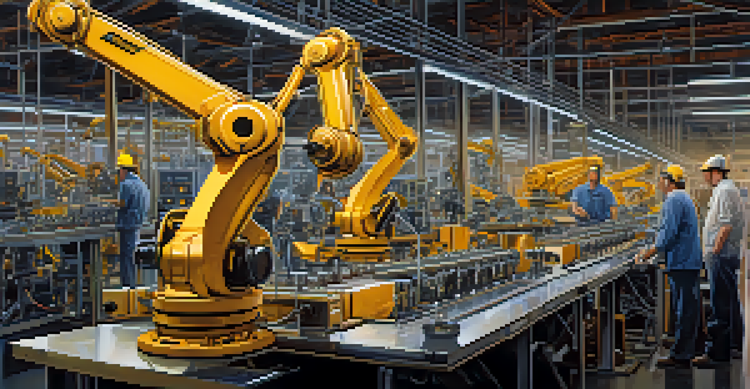 Close-up of a robotic arm assembling parts in a Tennessee factory, illustrating advanced manufacturing technology.