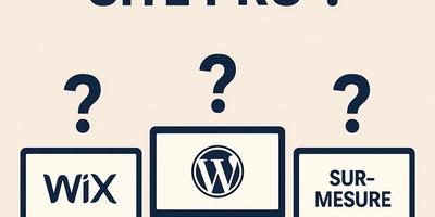 Wix, WordPress ou sur-mesure : que choisir pour votre site pro ?