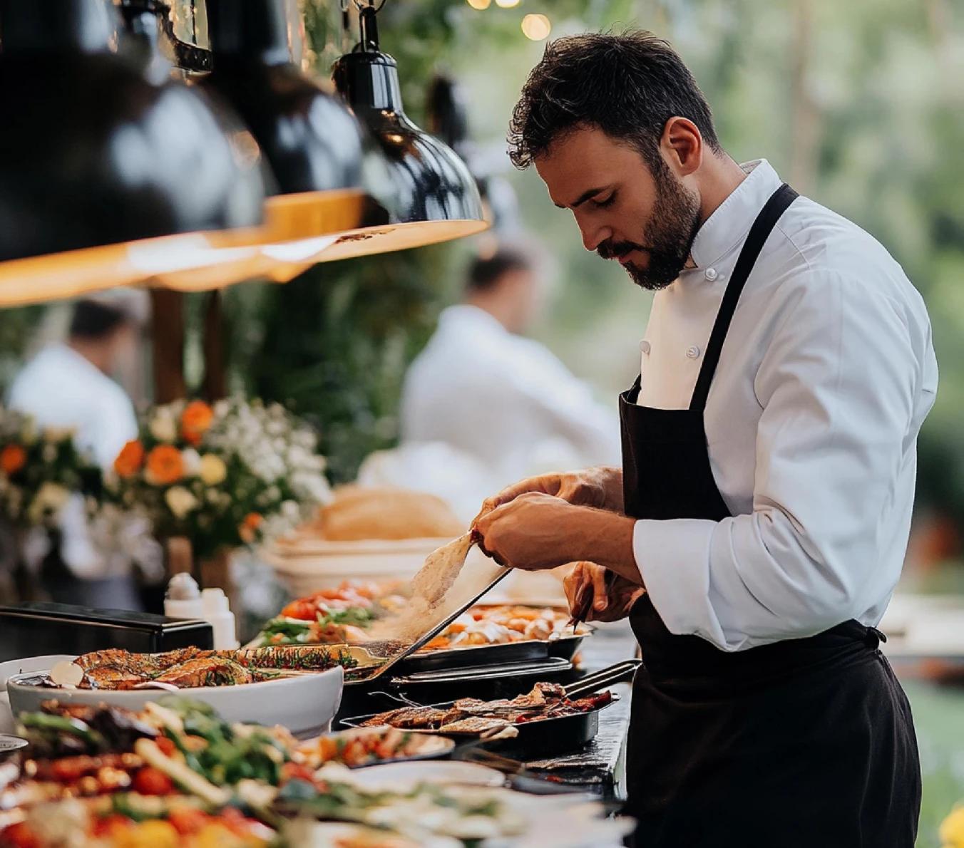 What caterers can use a line of credit for