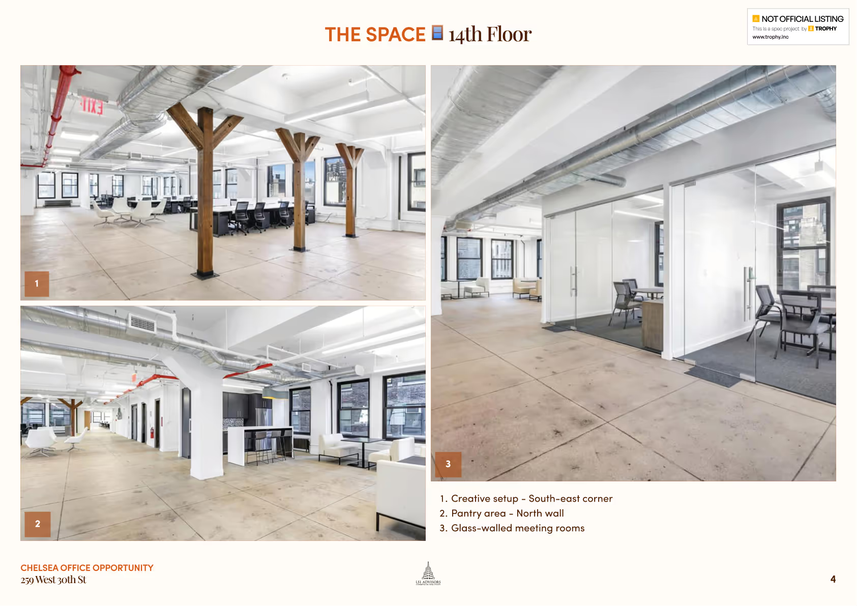 259 West 30th Street brochure — spread 4 of 6