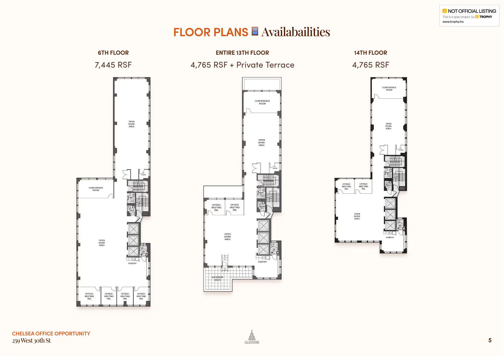 259 West 30th Street brochure — spread 5 of 6