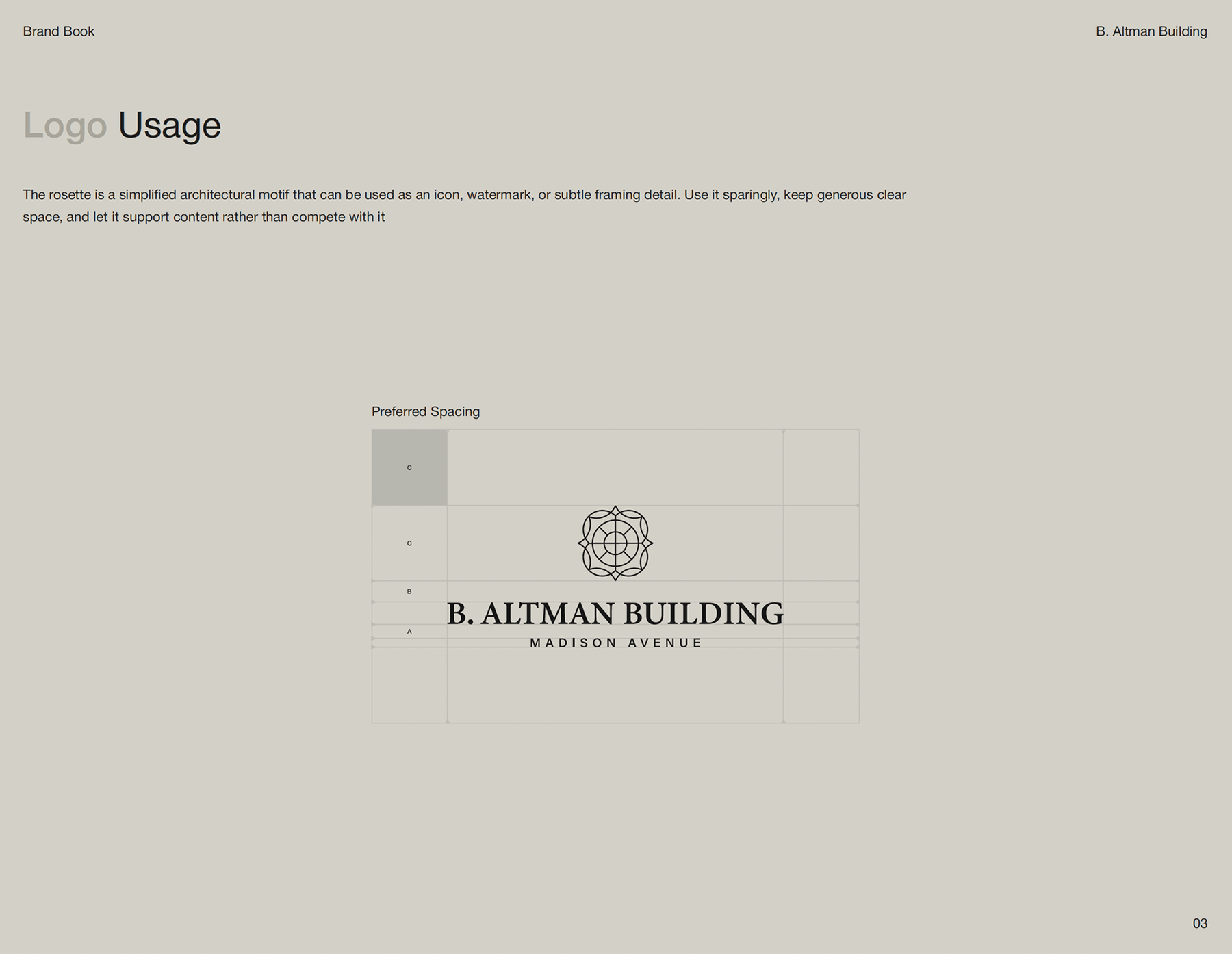 B. Altman Building (198 Madison) — brand identity 4 of 6