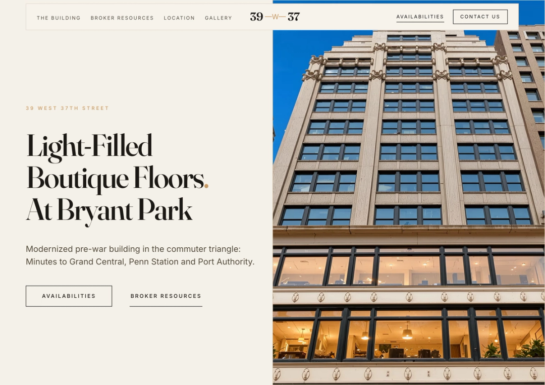 39 West 37th Street — leasing campaign preview