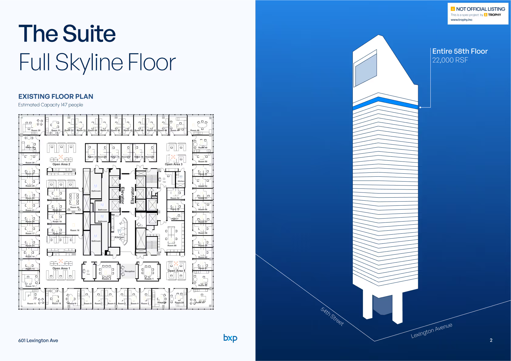 601 Lexington brochure — spread 2 of 8
