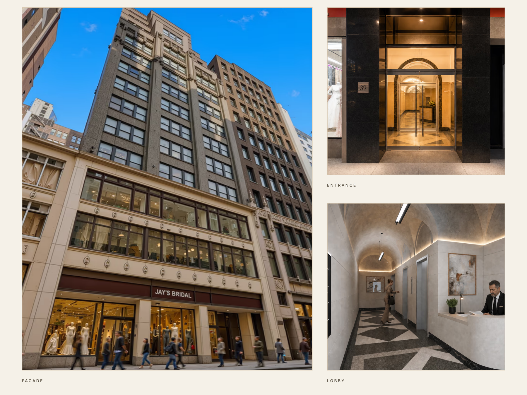 39 West 37th Street website — screen 5 of 6