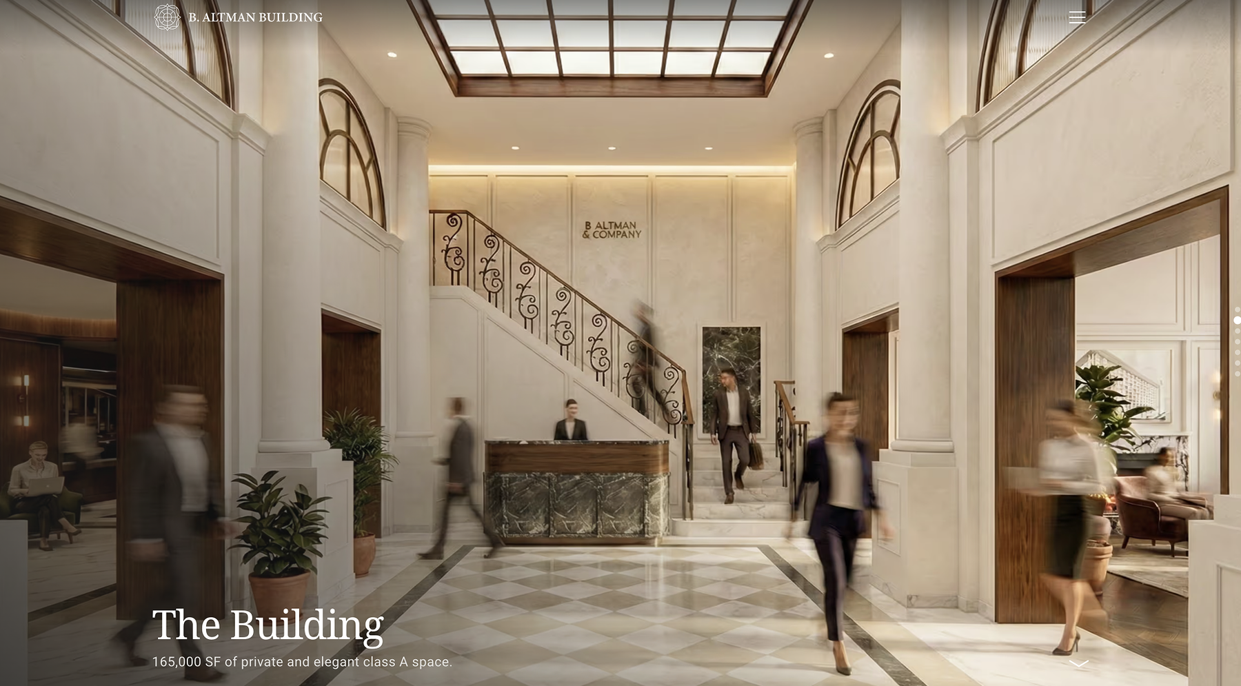 B. Altman Building (198 Madison) website — screen 2 of 6