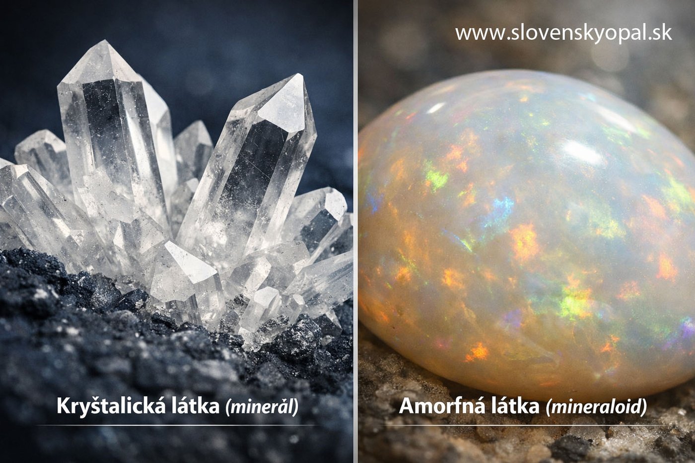 krystalicka vs amorfna latka