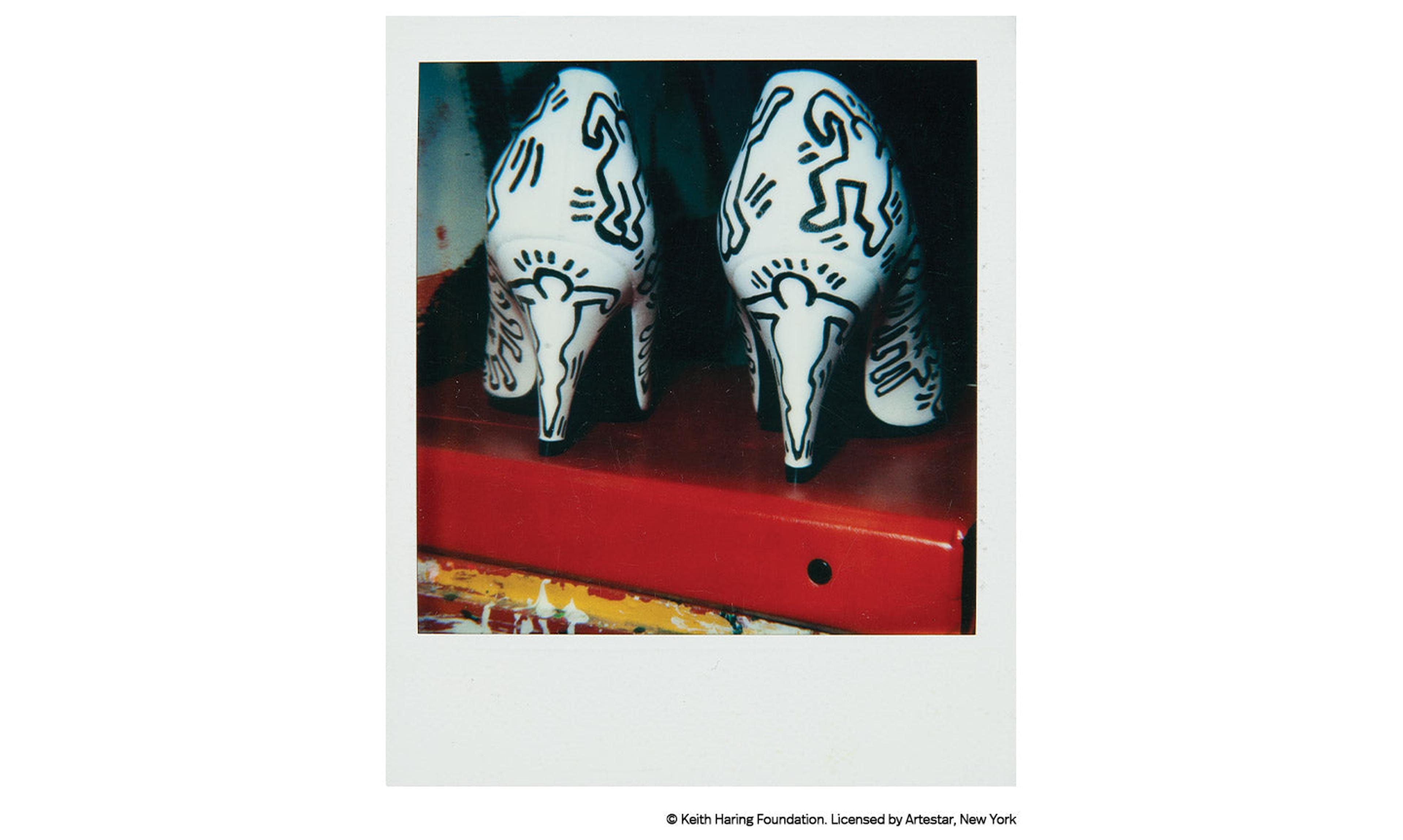 Keith Haring Polaroid photo 