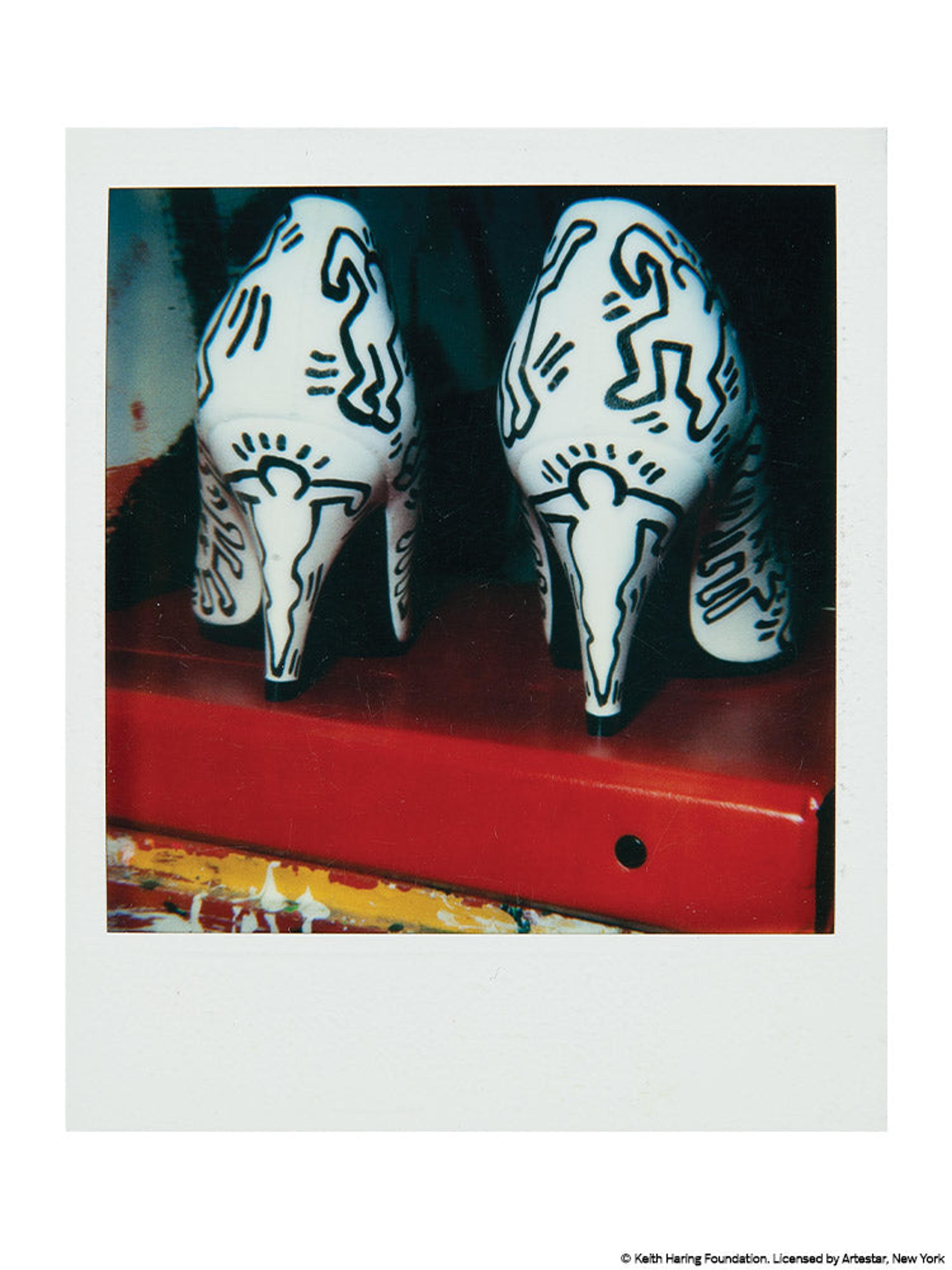 Keith Haring Polaroid photo 