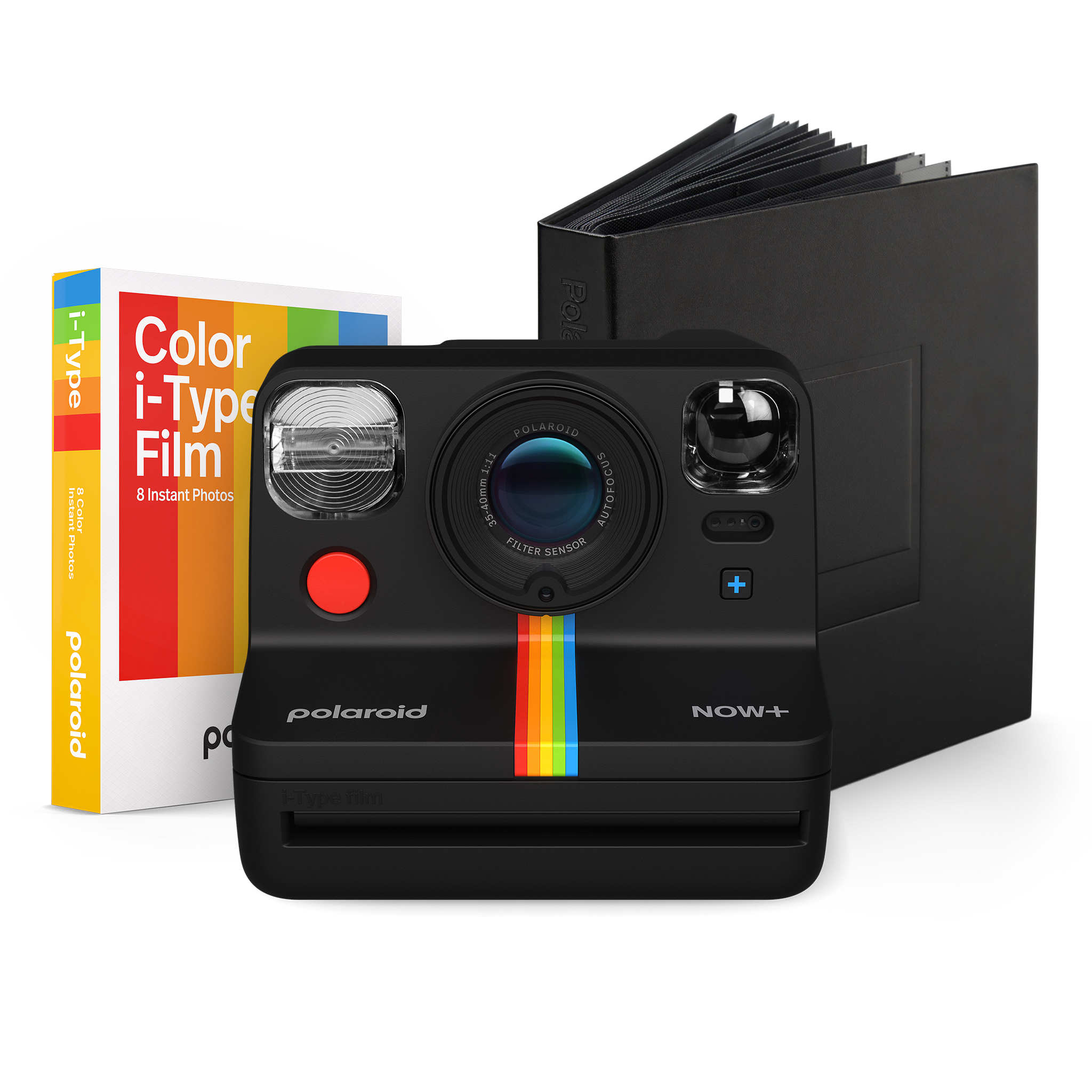 Polaroid Now+ Instant Camera with Bluetooth and Lens Filter Kit - Generation  2 (Black) 