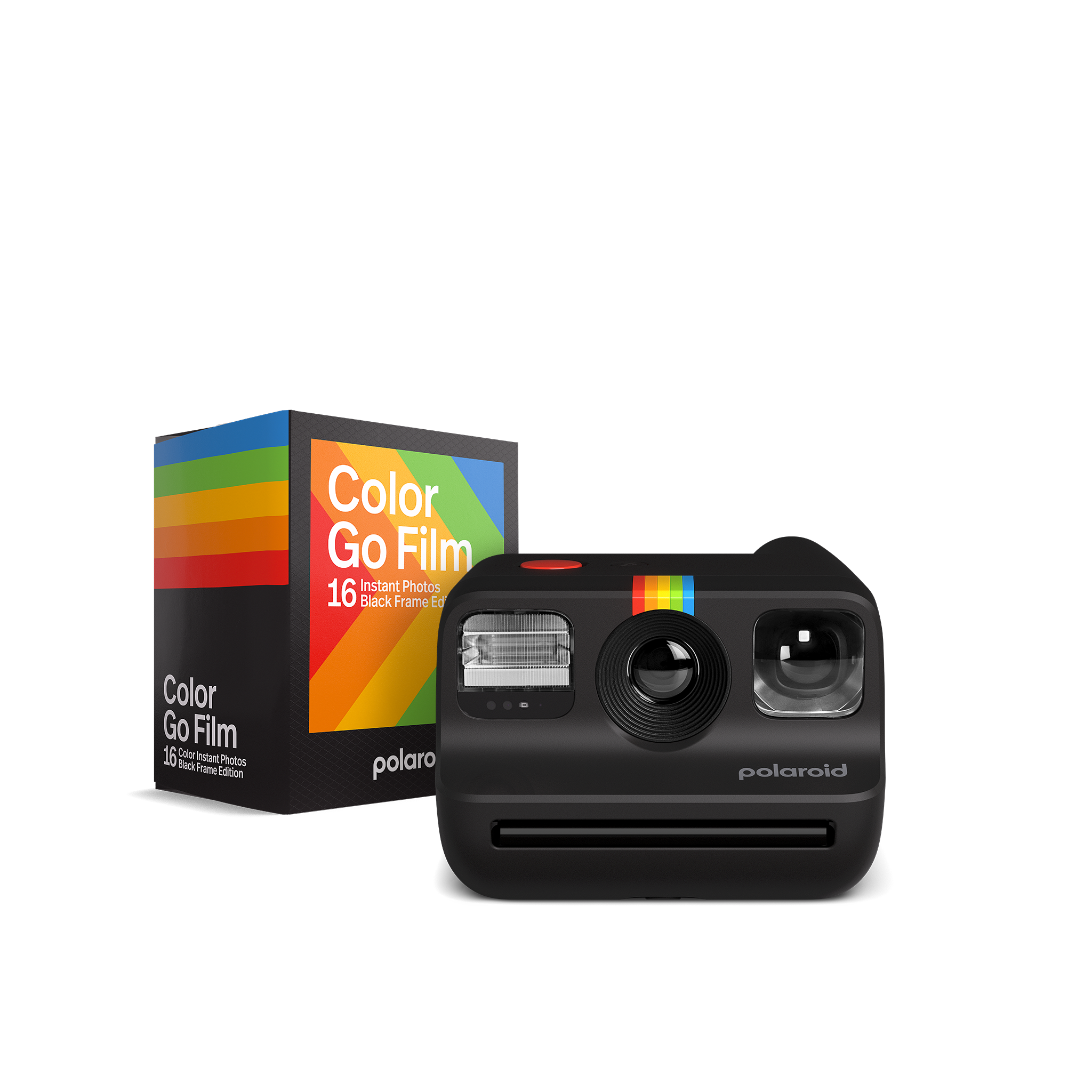 Polaroid Go Everything Box Black Camera and Black Frame Instant Film Bundle  (6215)