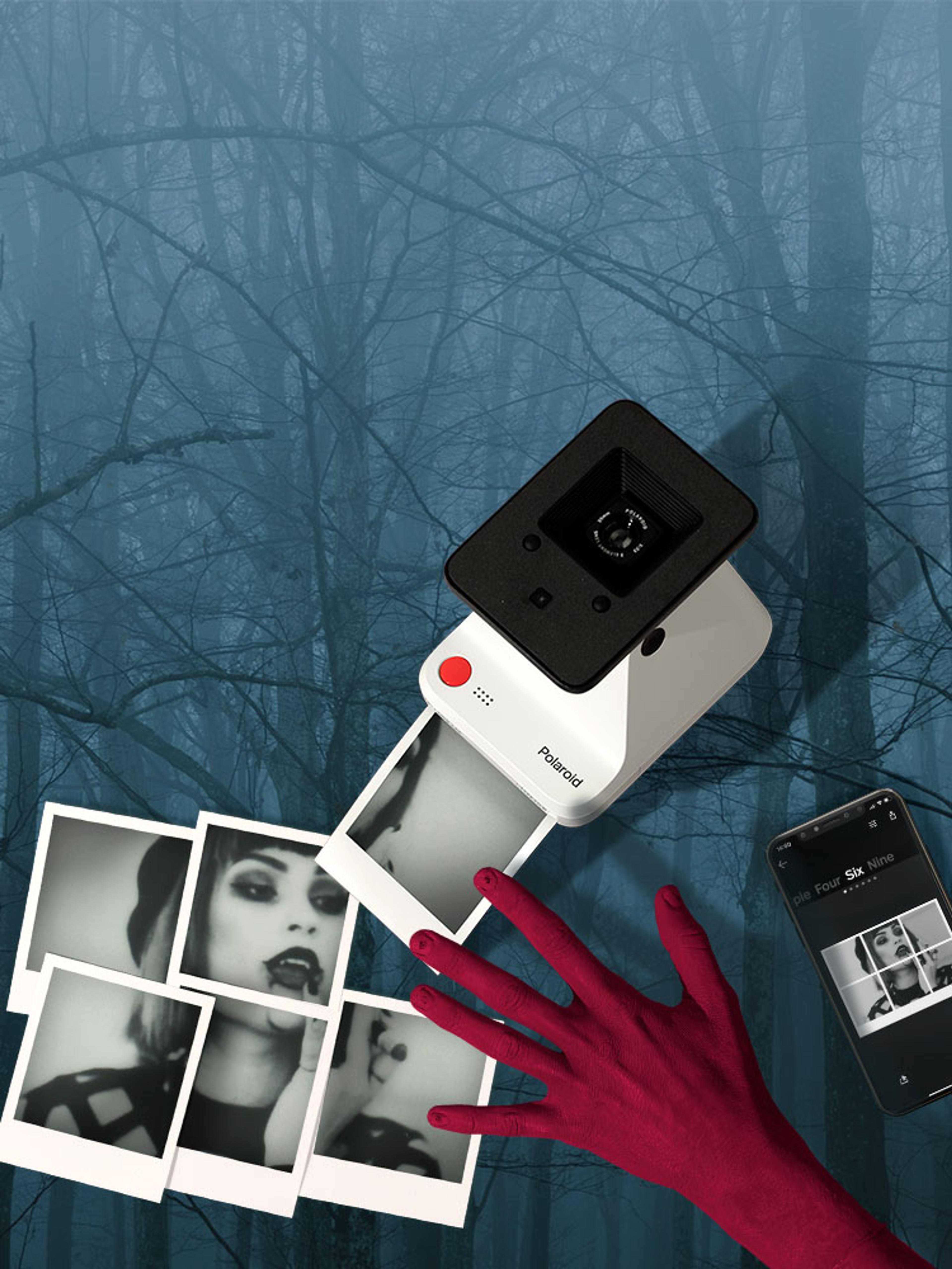 Image collage with Polaroid