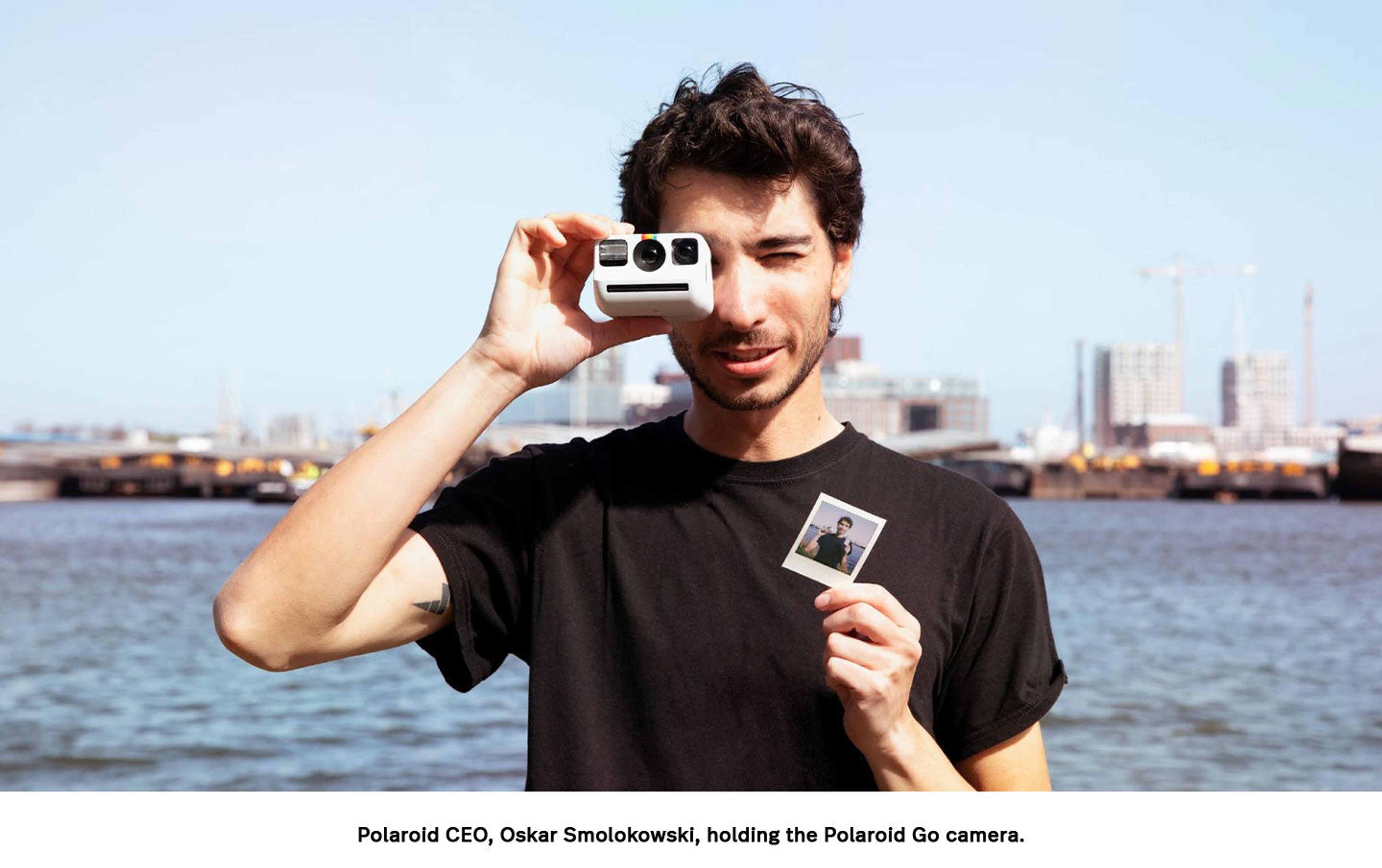 Polaroid CEO Oskar Smolokowski Polaroid Go Camera