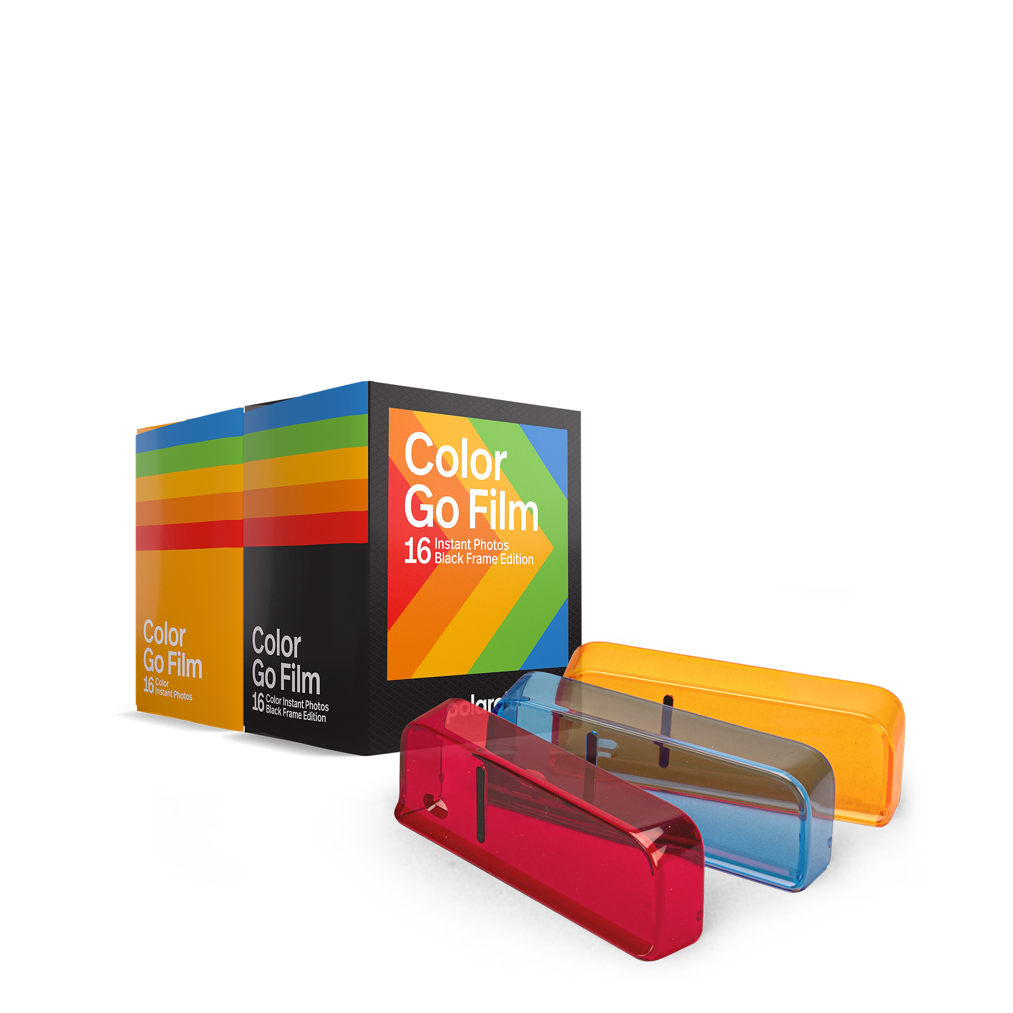 POLAROID - Set de 3 filtres colorés pour appareil photo instantané Go -  Rouge, bleu, jaune - Zoma
