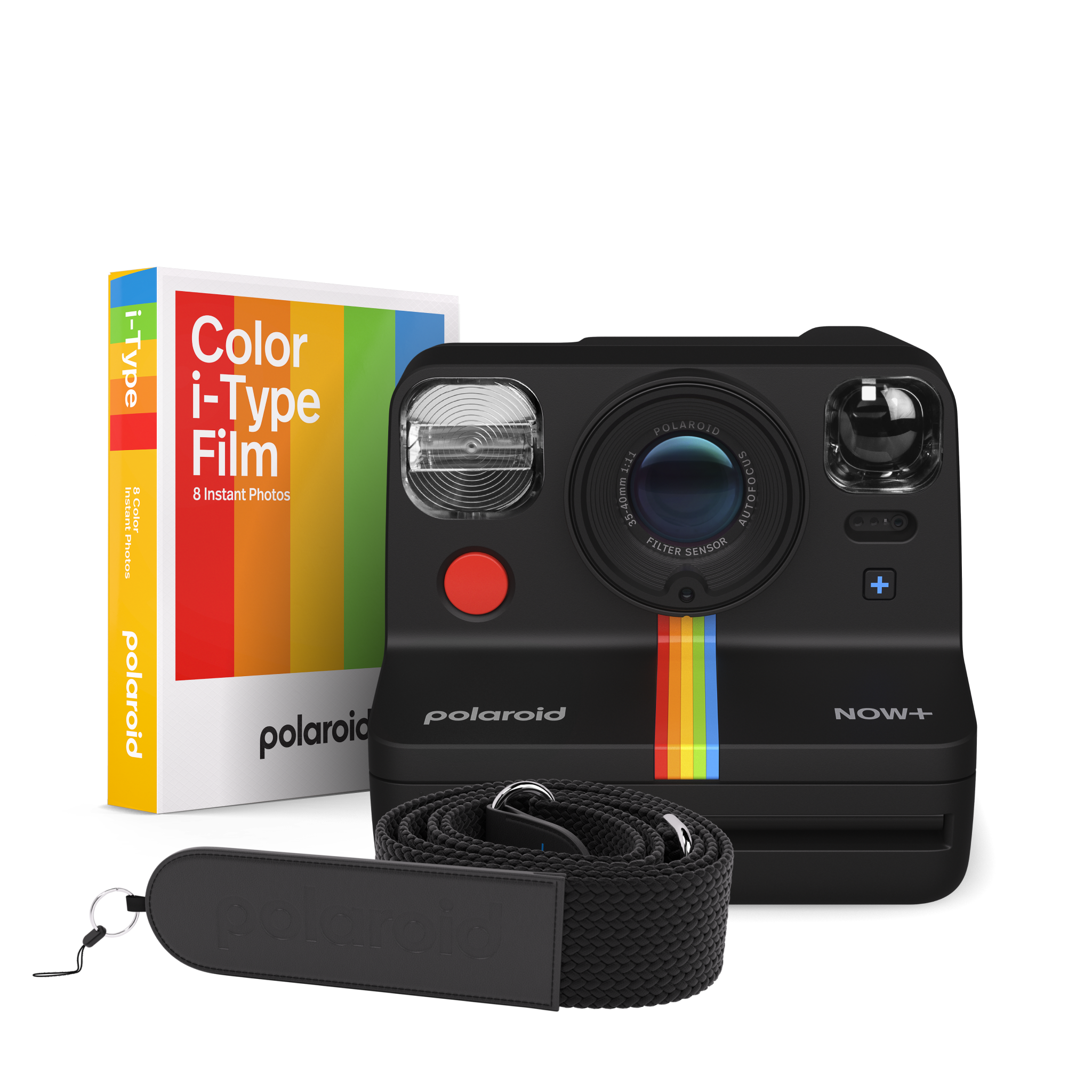 Polaroid Now+ Instant Camera with Bluetooth and Lens Filter Kit -  Generation 2 (Black) 
