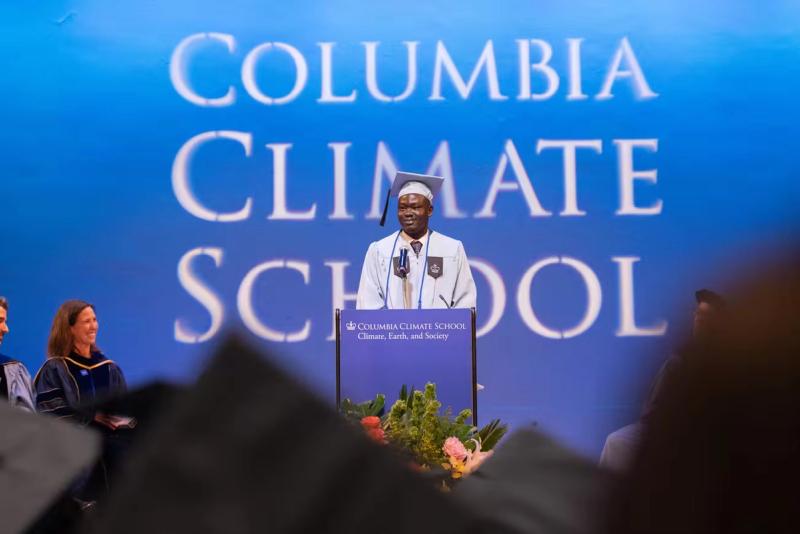 Speaker at Columbia Climate School Class Day.