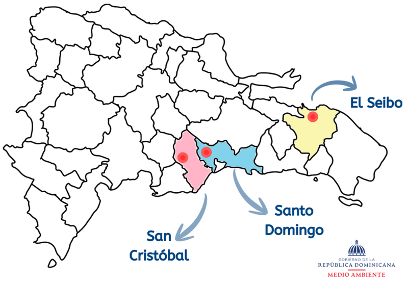 Map of the domincan republic.